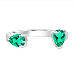 K18 Emerald Ring